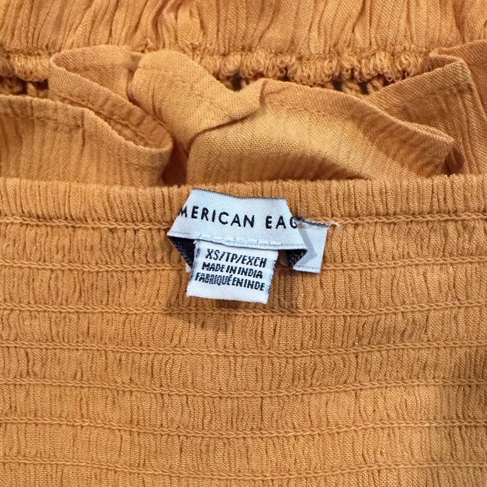 American Eagle - Yellow/orange Crochet Boho Top - Picture 3 of 3